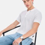 Knitted Slim Fit Polo T-Shirt